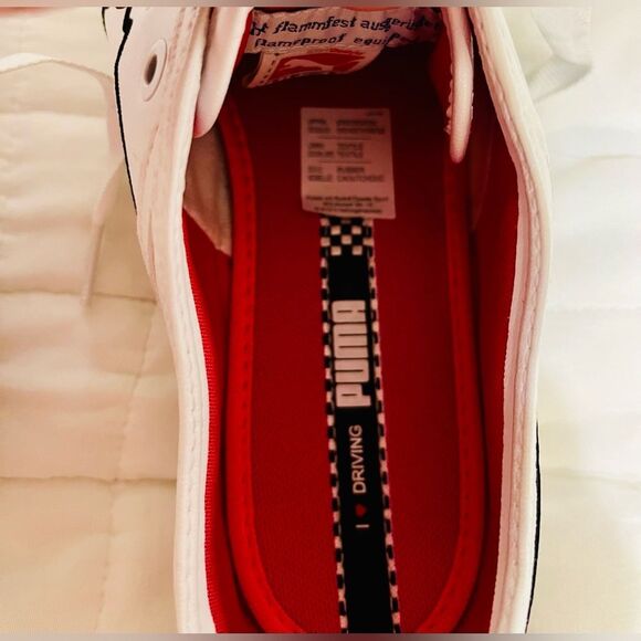 PUMA SAFARI LOGO LEATHER SNEAKERS SIZE US 8.5/ EU 39/ UK 6 IN BLACK/ WHITE - Picture 4 of 6